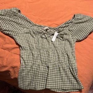 Madewell cropped off shoulder